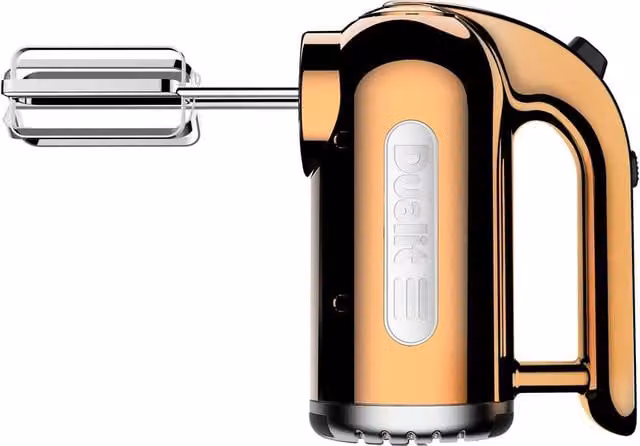 Dualit 4 Speed Hand Mixer with Accessories in Copper and Gold