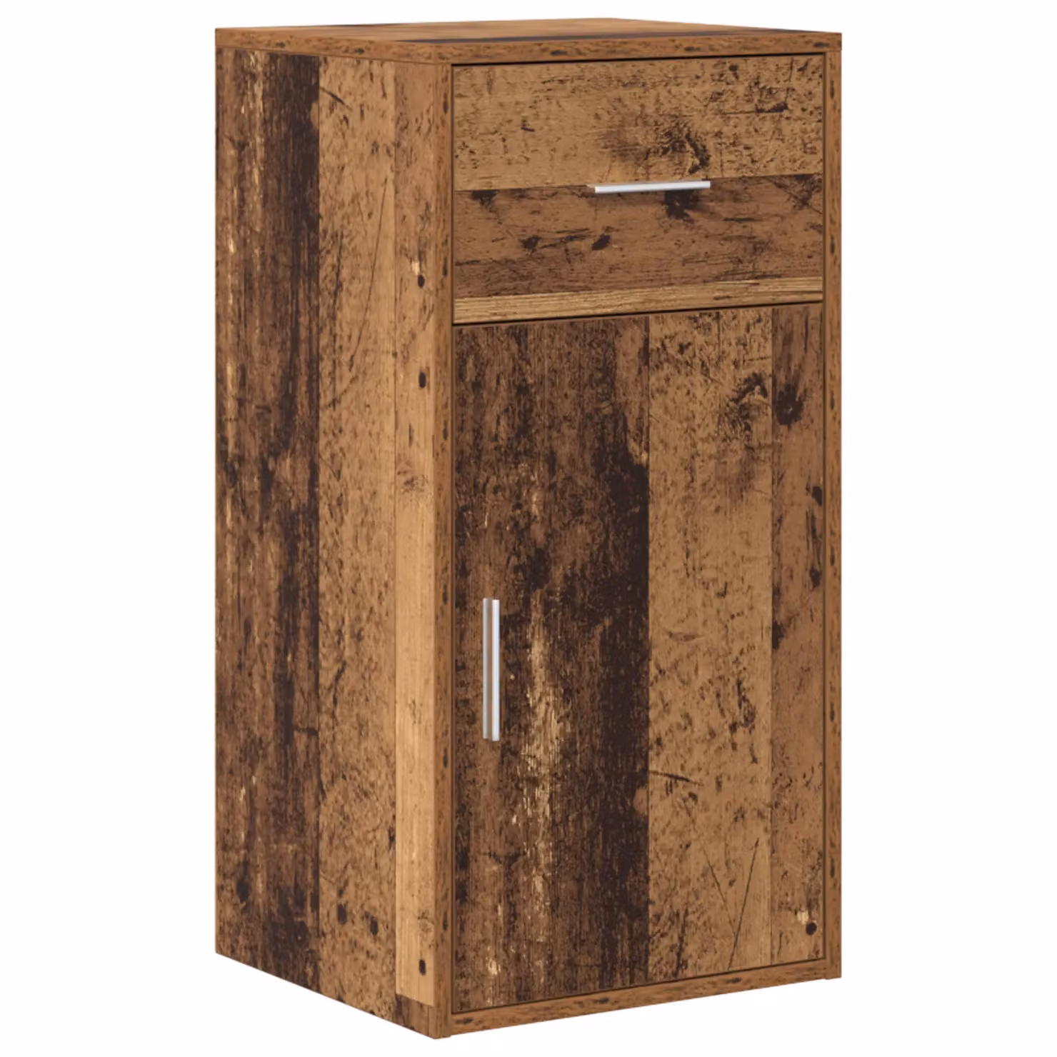 Berkfield Home Brown Rustic Storage Cabinet with Hinged Doors and Internal Drawers and Shelves – 2
