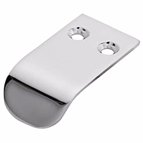 Loops Semi-Concealed Flush Pull Cabinet Finger Handle in Polished Chrome with 12mm Fixing Centres