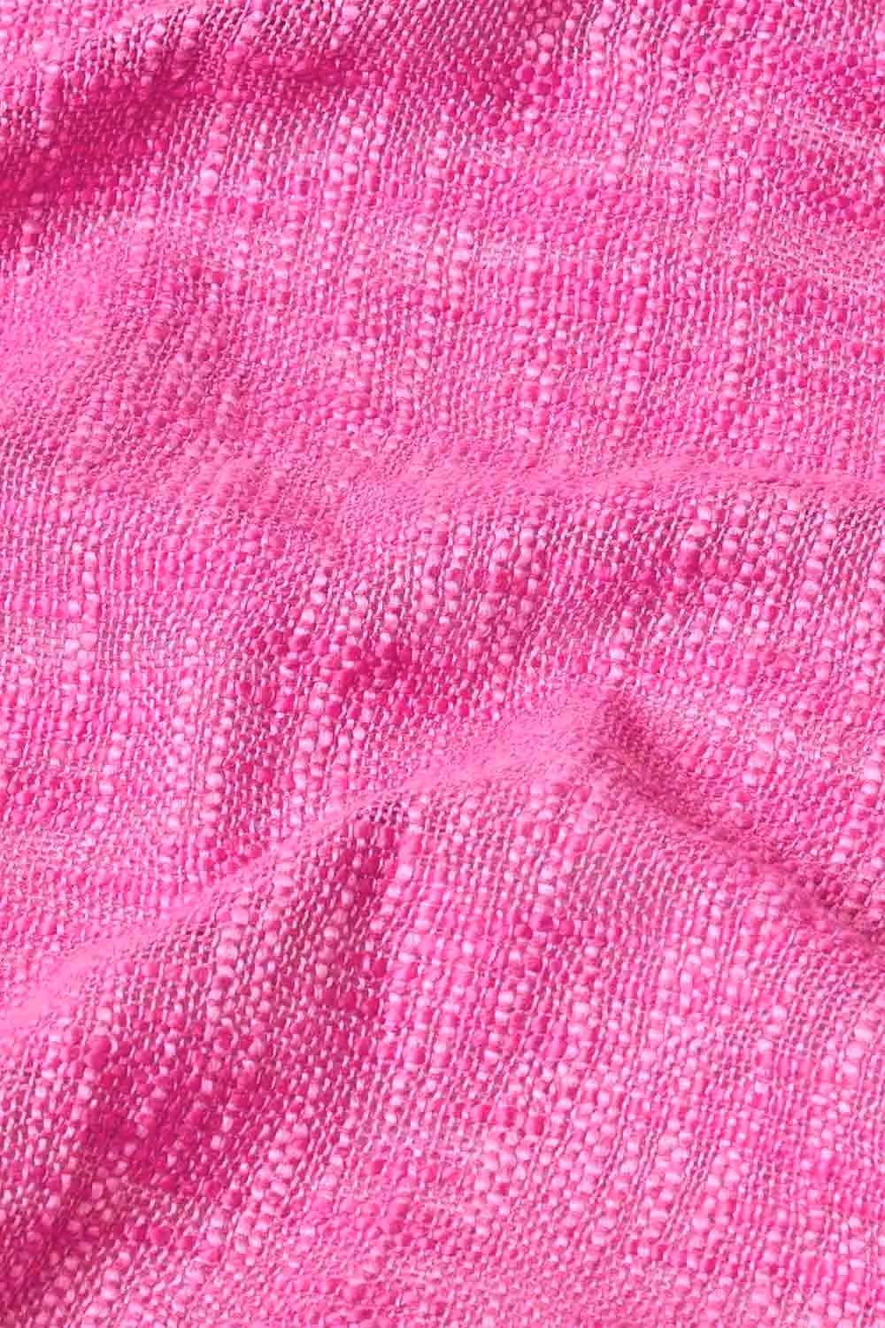Homescapes Nirvana Moroccan Woven Cotton Throw with Fringes in Pink, W: 255 cm, D: 360 cm – 3