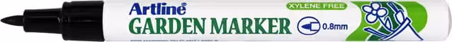 Artline Permanent Garden Marker Pen with Fine Tip, Black