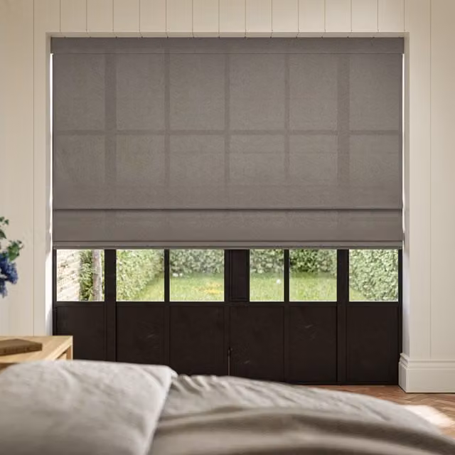 ANTE DECOR Aura No Joins Light Filtering Made To Measure Roman Blind in Clay