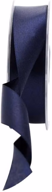 KDMD Navy Blue Satin Ribbon, 25mm, 2 Pack