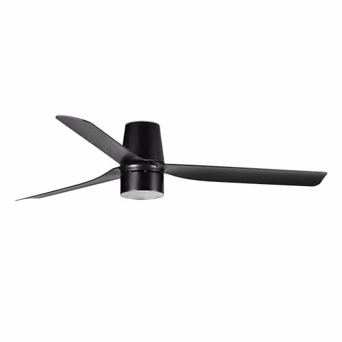 Netlighting Punt Tub 132cm TEK LED Ceiling Fan in Matt Black