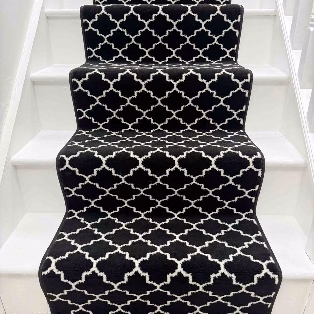 runrug Avanti Stair Runner Carpet in Black, W: 60 cm, L: 660 cm – 5
