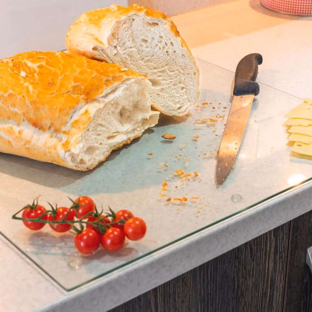 Havendro Transparent Glass Rectangular Chopping Board, W: 50 cm, D: 40 cm – 5