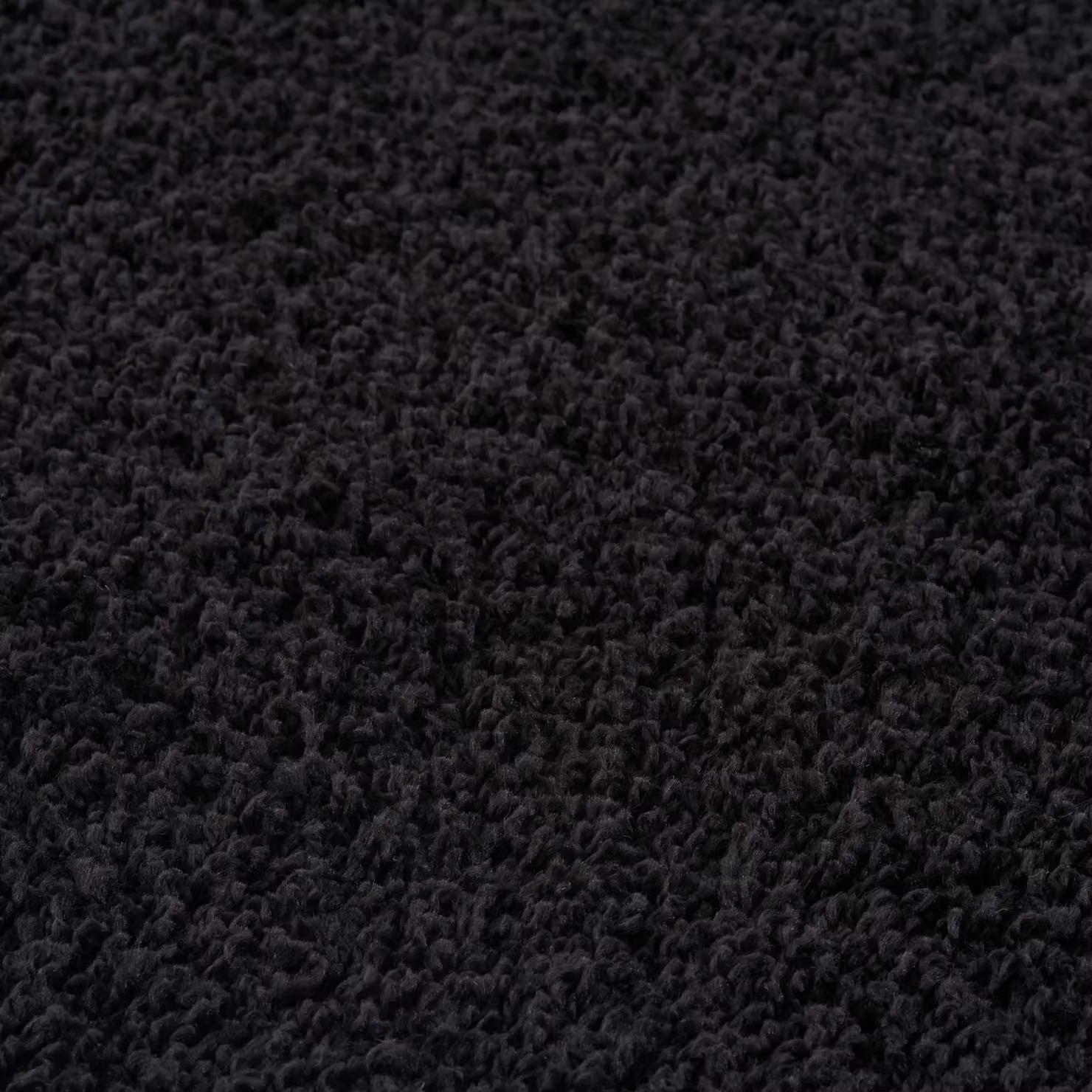 THE RUGS Black Plain Shaggy High Pile Soft Rug for Living Room, Bedroom or Hallway, W/D/H: 80 x 300 cm – 7