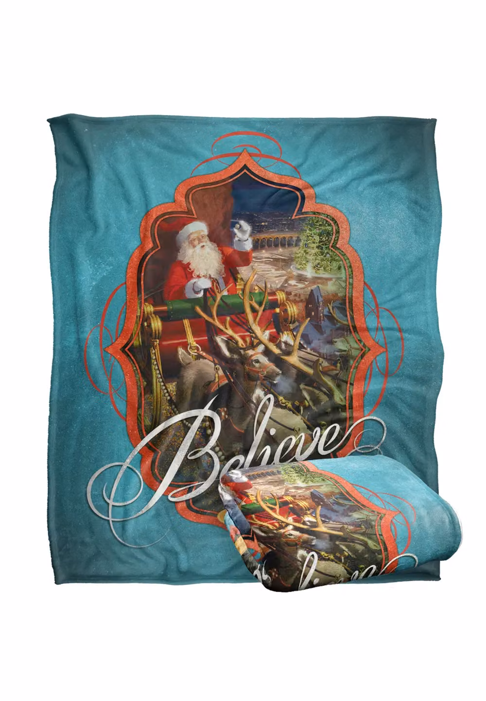 Warner Brothers Polar Express Silky Touch Super Soft Throw Blanket in White, W/D: 152 x 127 cm – 2