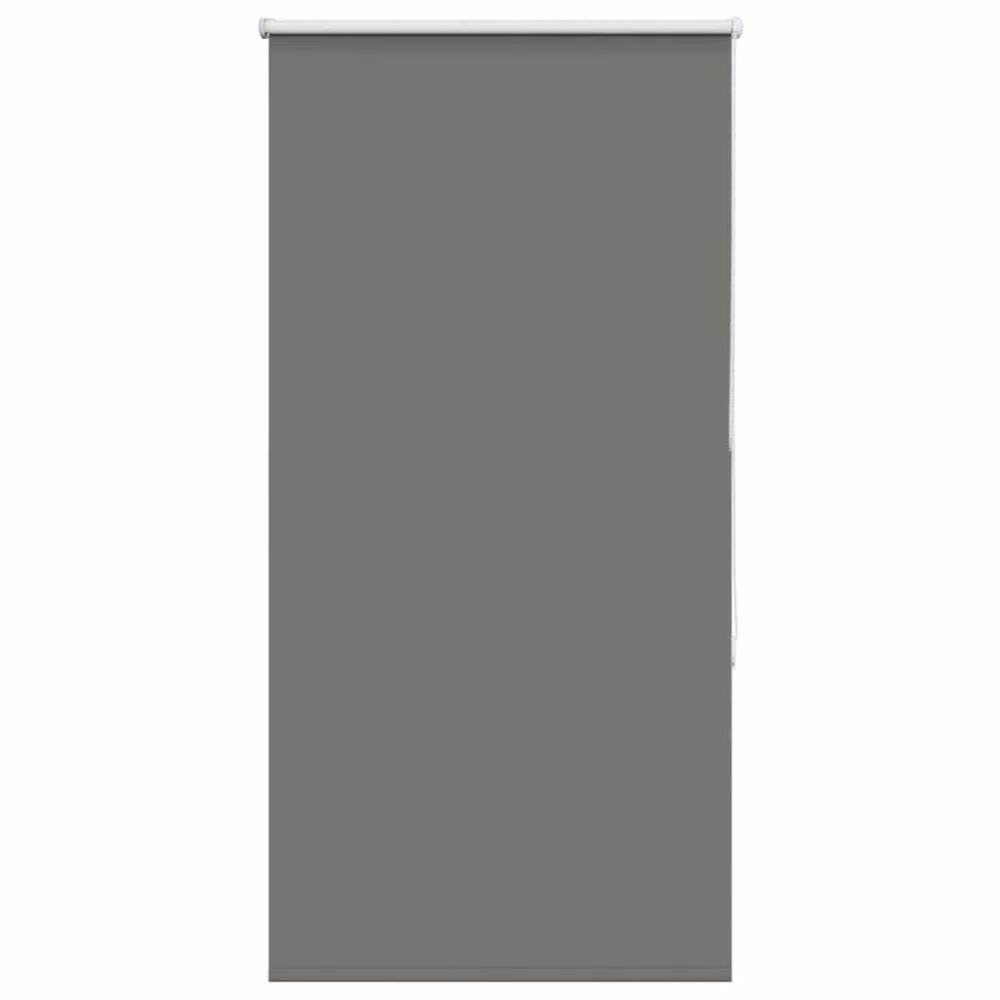 Berkfield Home Grey Blackout Roller Blind, Thermal Insulating Polyester, W: 80 cm, H: 130 cm – 1