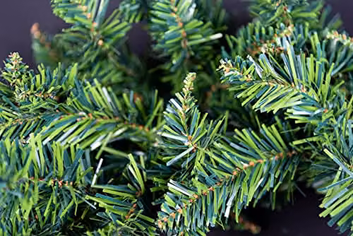 Shatchi Green Round Christmas Wreath, Diameter: 55 cm – 4
