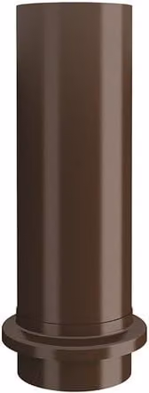 Lindab Brown Galvanised Steel Drain Shoe 100mm