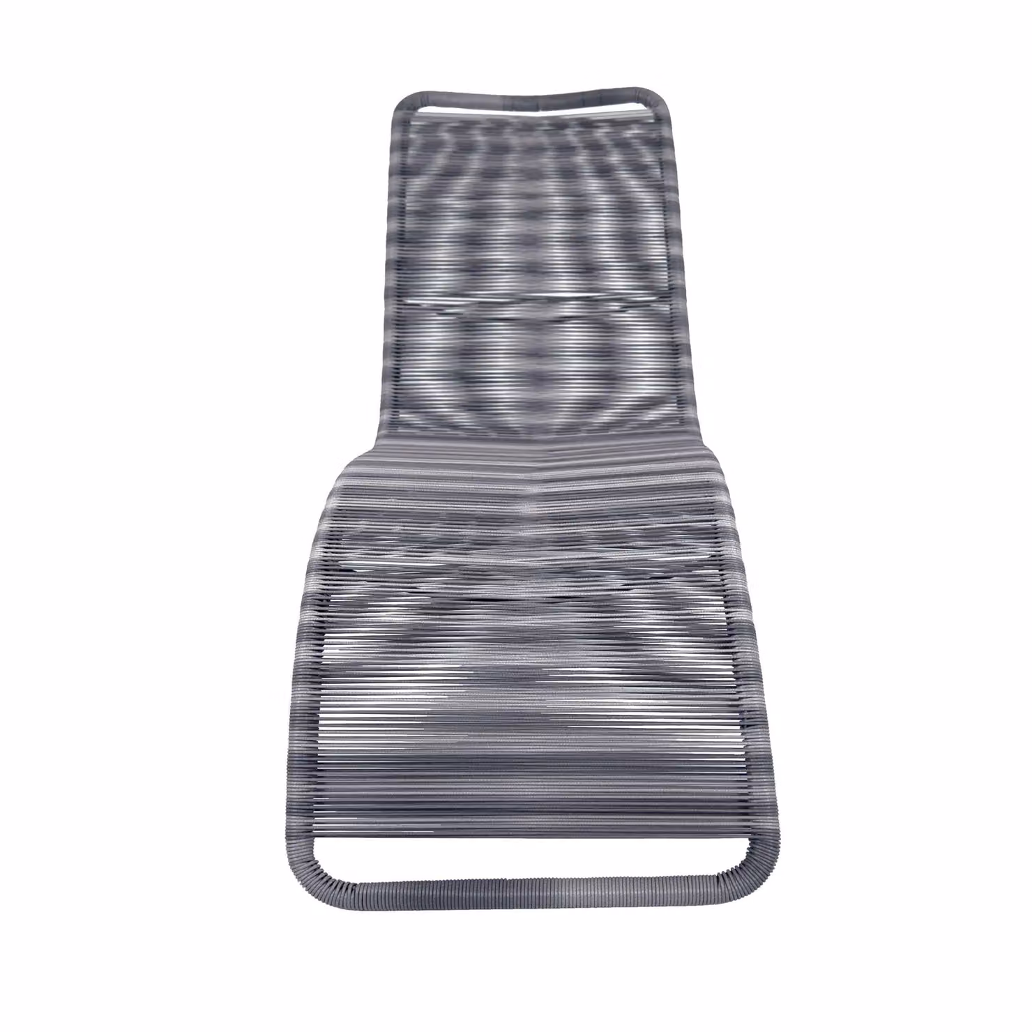 Charles Bentley Zanzibar Grey Rattan Sun Lounger with Powder Coated Steel Frame, W/D/H: 59 x 161 x 76 cm – 2