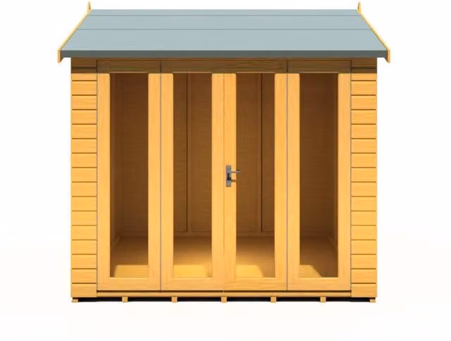 Shires Blenhiem Wood Summerhouse in Brown, W: 253.4 cm, D: 259.4 cm, H: 246.2 cm
