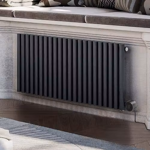 Terma Rolo Room E Electric Radiator with Wifi and App Control, Grey, H: 58.0 cm, W: 119.5 cm, 1 kW