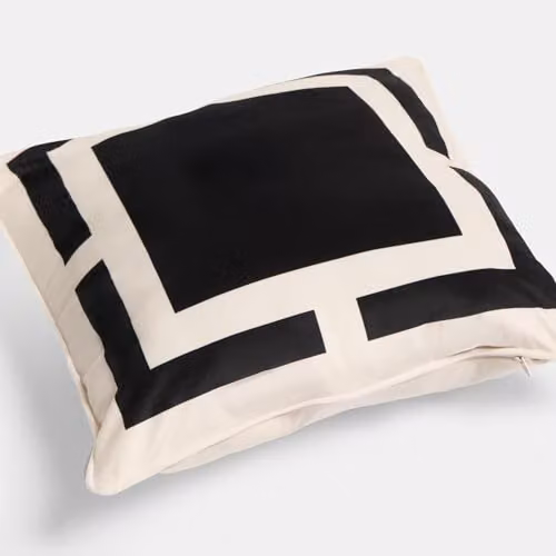 OHS 2 Pack Matte Velvet Decorative Square Cushion Covers, Black, W/D/H: 45 x 45 x 45 cm – 4