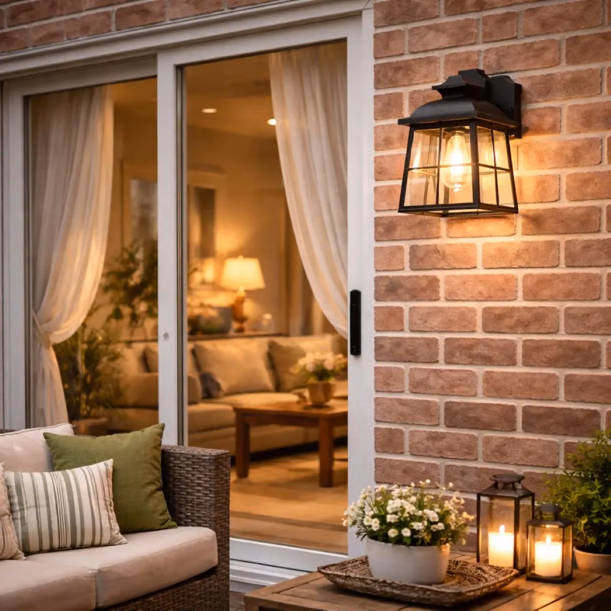 CGC Lighting Henri Black Outdoor Wall Lantern Classic Style with E27 Bulb Holder – 7