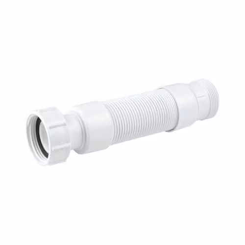 McAlpine Flex-JKS White Flexible Fitting BSP Coupling Nut with BSP Male Thread