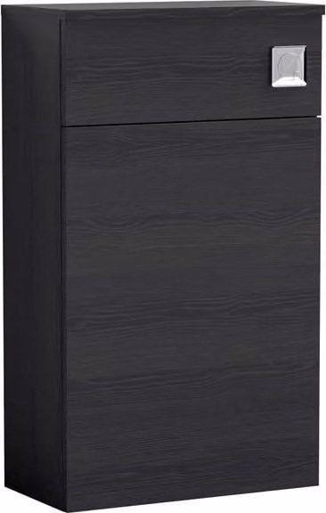 Balterley Black Matt Freestanding WC Unit, W: 50 cm, D: 50 cm, H: 23.5 cm