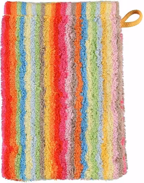 Cawo Striped Cotton Terry Washcloth in Multicolour – 1
