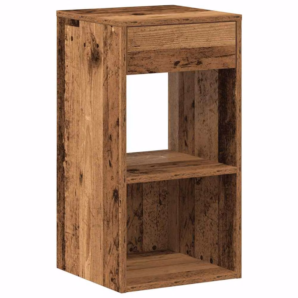 Berkfield Home Durable Bedside Cabinets with Drawer, 2 Pack, Brown, W/D/H: 35 x 34 x 66.5 cm – 3