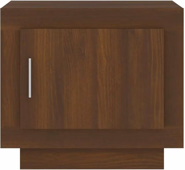 Berkfield Home Decorative Coffee Table in Brown Oak, W/D/H: 50 x 50 x 45 cm – 1
