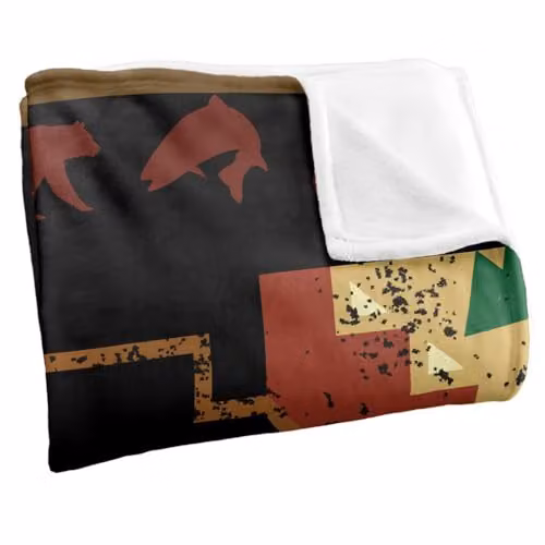 JQ Licensing Southwest Moose 2 Silky Touch Super Soft Fleece Throw Blanket, Multicolour, W: 91 cm, D: 147 cm – 2