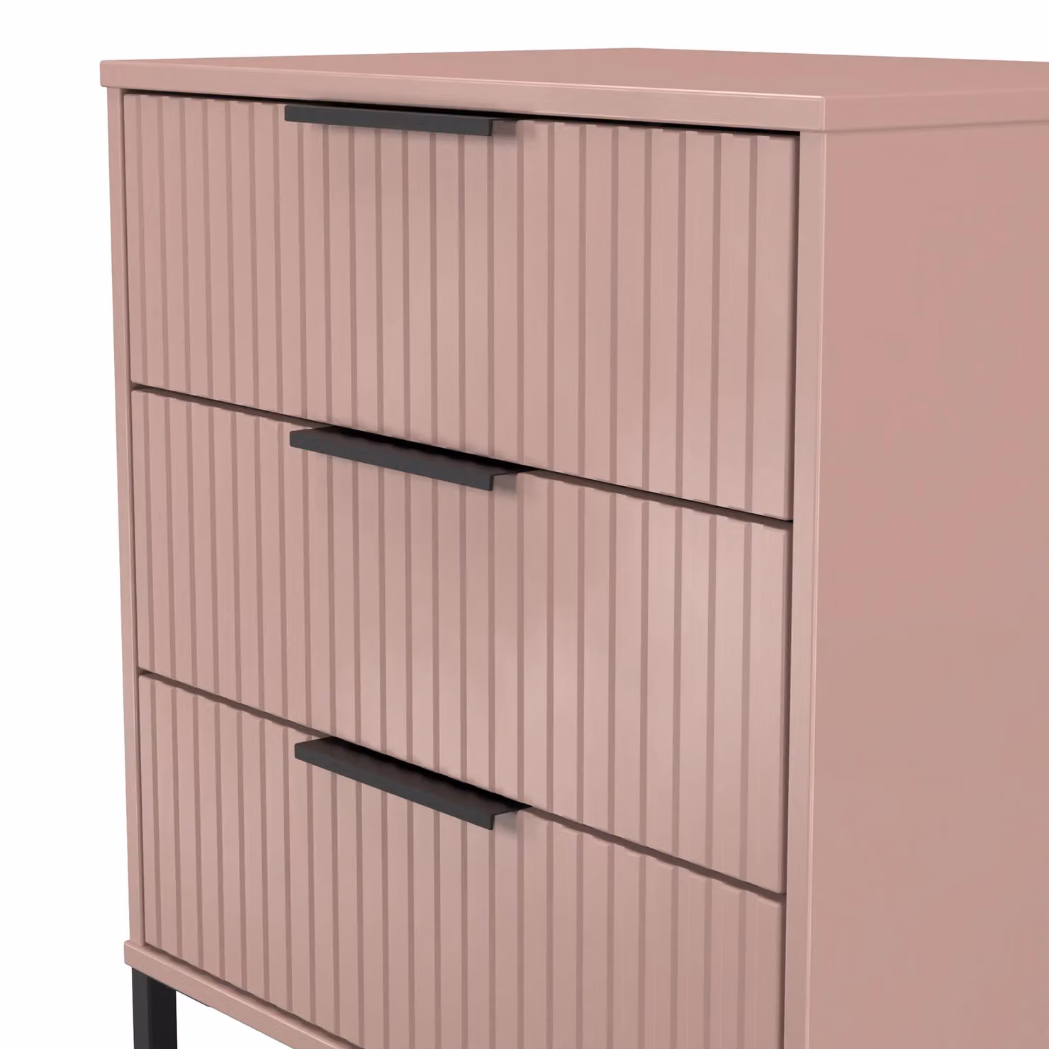 2 U Menai 3 Drawer Chest in Dusty Pink – 3