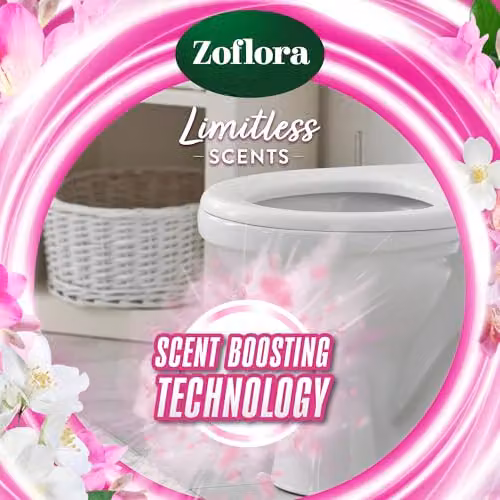 Zoflora Rim Blocks Sweet Freesia and Jasmine, 2 x 131g Pack, Pink – 3