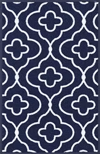 Desire Rugs Non-Slip Machine Washable Kitchen Floor Mat, Blue, W: 80 cm, L: 150 cm – 4