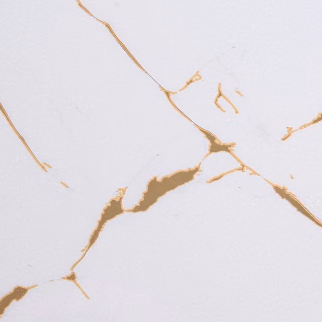 Livingandhome Set of 10 Self Adhesive Abstract Marble Wallpaper Wall Tile Stickers in White