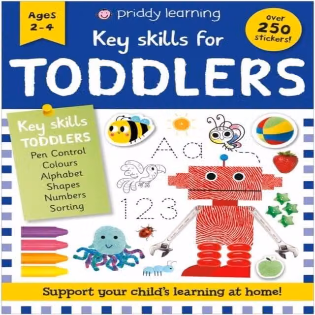 Roger Priddy Key Skills for Toddlers Multicolour Paperback Book