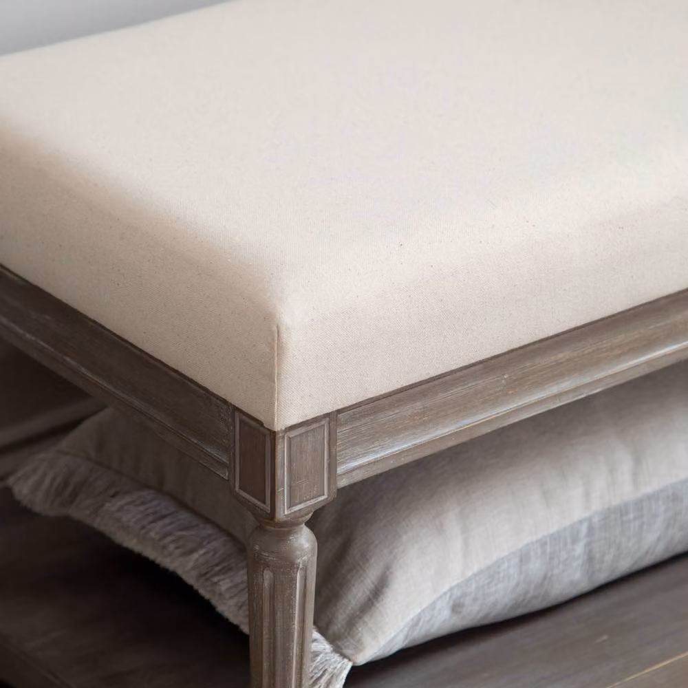Voyage Maison Matilda Fabric Bench in Beige – 4