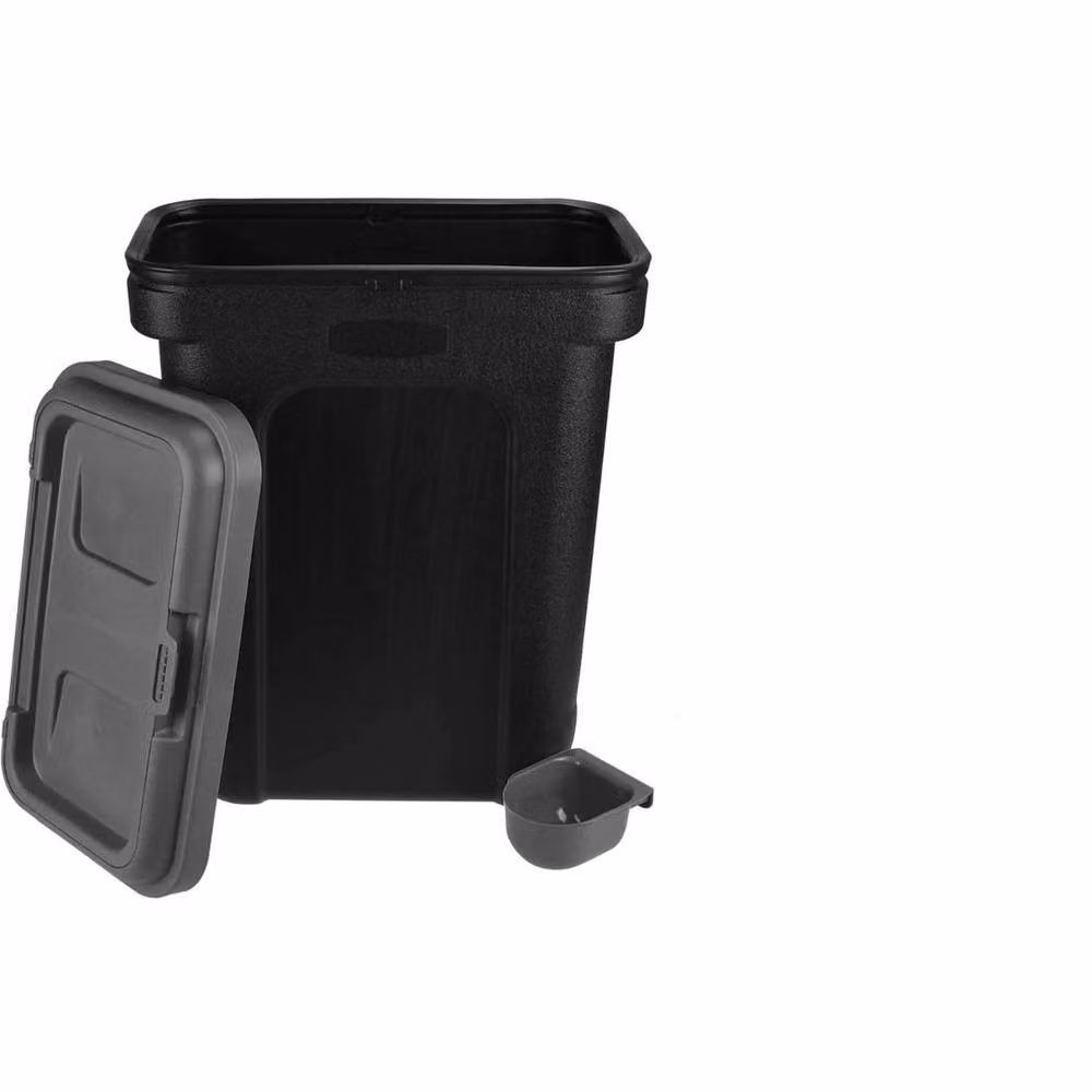 FLAVORA Airtight Plastic Dry Food Storage Container for Dogs and Cats, Dark Grey, W: 100 cm, D: 15 cm, H: 15 cm – 4
