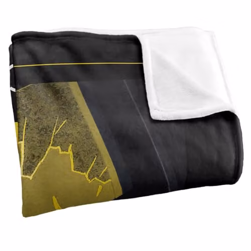 LOGOVISION Batman Caped Crusader Animated Series Flying Shadow Super Soft Fleece Throw Blanket, Multicolour, W: 127 cm, D: 152.4 cm – 2