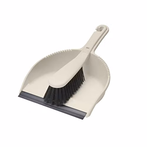 Addis Dustpan and Soft Brush Set in Beige