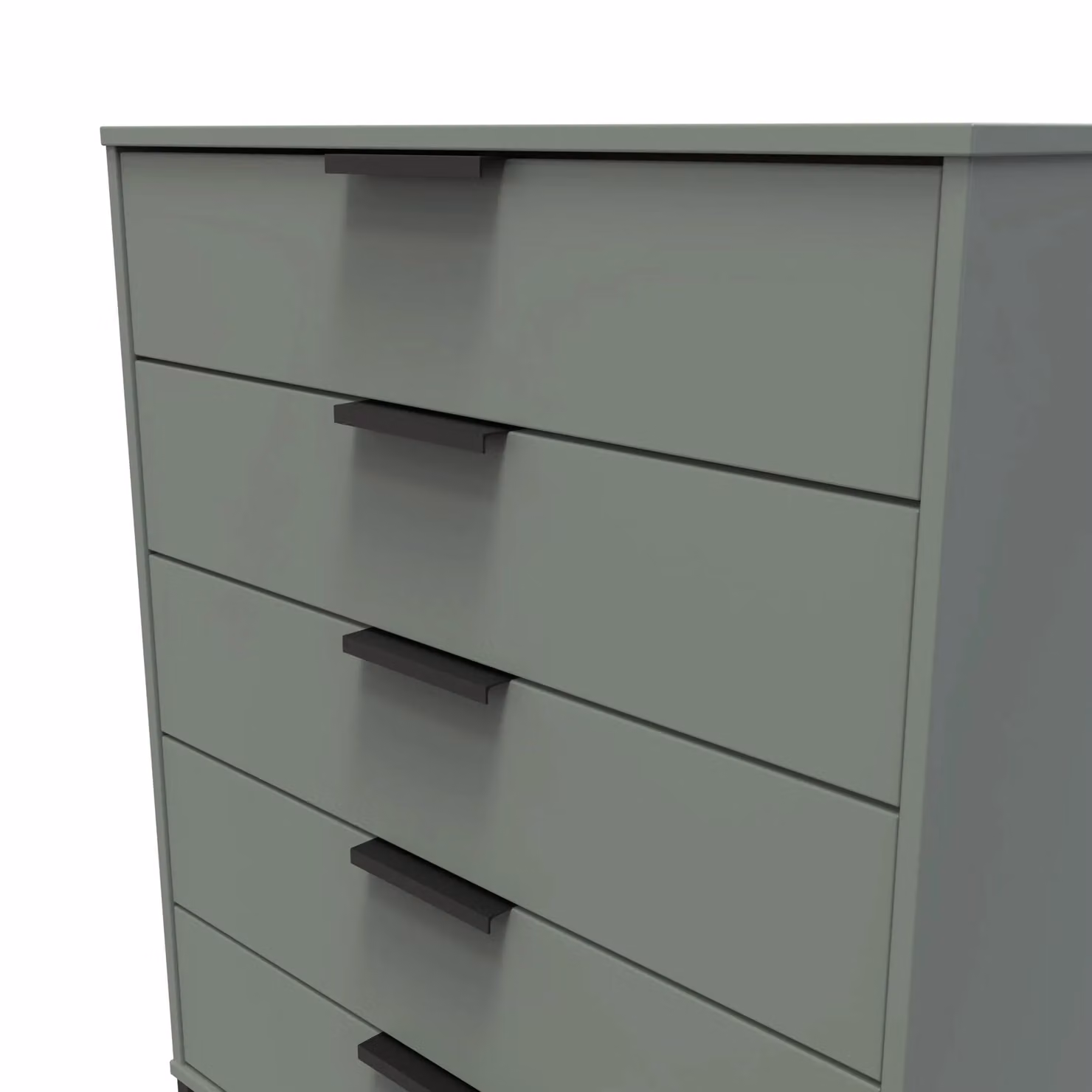 Ready Assembled 2 U Fuji 5 Drawer Chest in Pale Green – 3