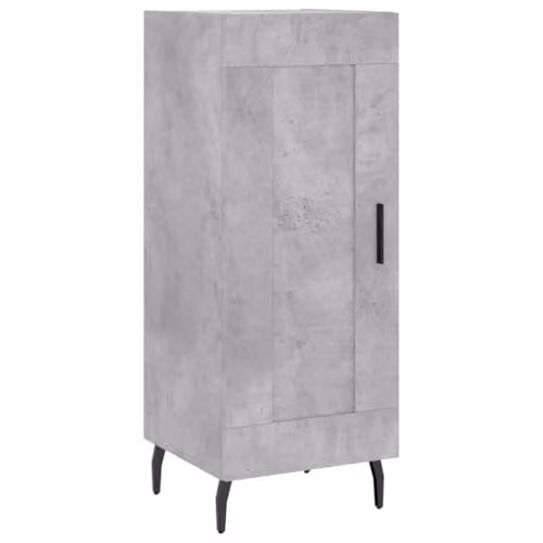 vidaXL Modern Sideboard in Concrete Grey, W/D/H: 34.5 x 34.0 x 90.0 cm