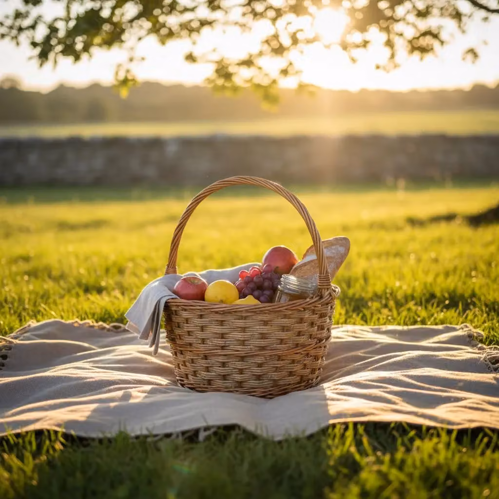 Red Hamper Small Rustic Wicker Apple Shopping Basket in Brown – 2