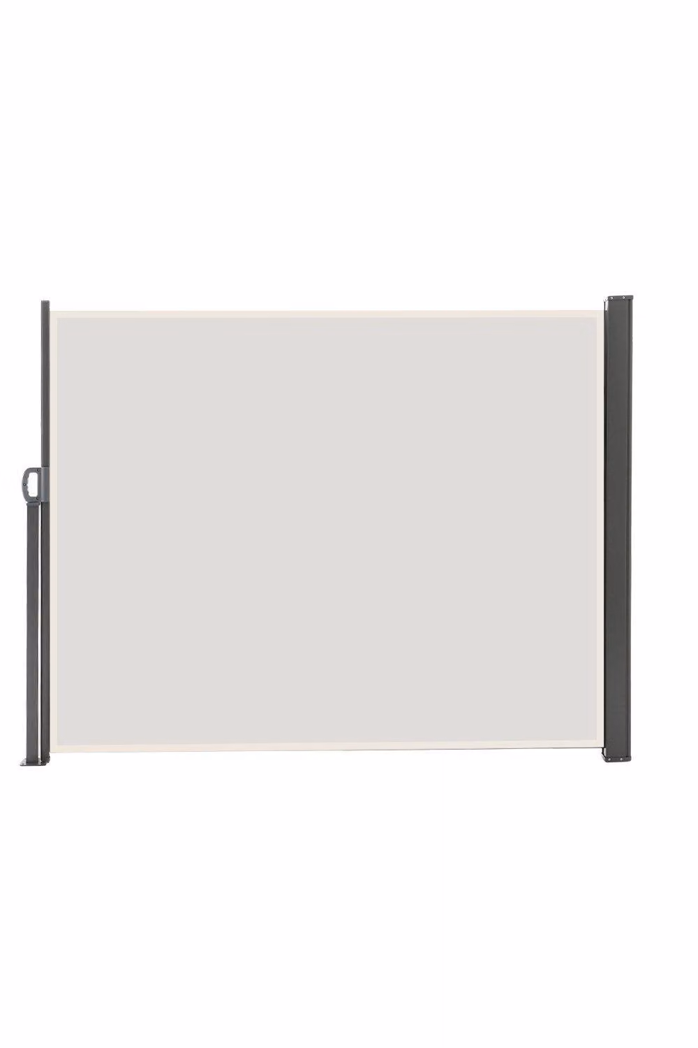 Garden Sanctuary Grey Outdoor Retractable Privacy Side Awning with Beige Fabric, W/H: 300 x 180 cm – 2