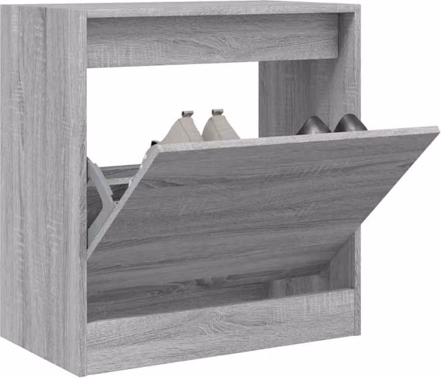 Berkfield Home Grey Sonoma Shoe Cabinet W/D/H: 60 x 34 x 63.5 cm – 1