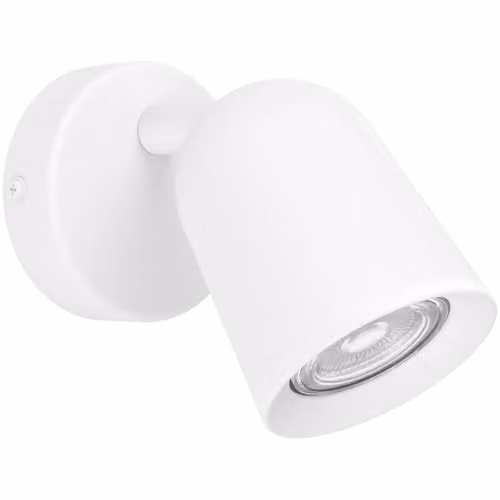 Loops Modern LED Ceiling Spotlight in White, GU10, Dimmable, Height: 11.0 cm