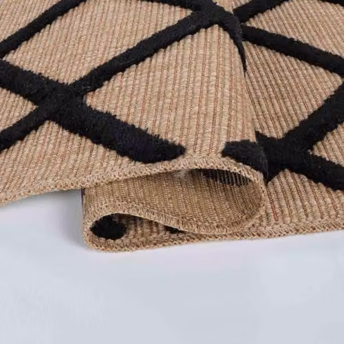 Desire Rugs Harper Machine Woven Geometric Indoor Outdoor Area Rug, Black, W: 200 cm, L: 290 cm – 2