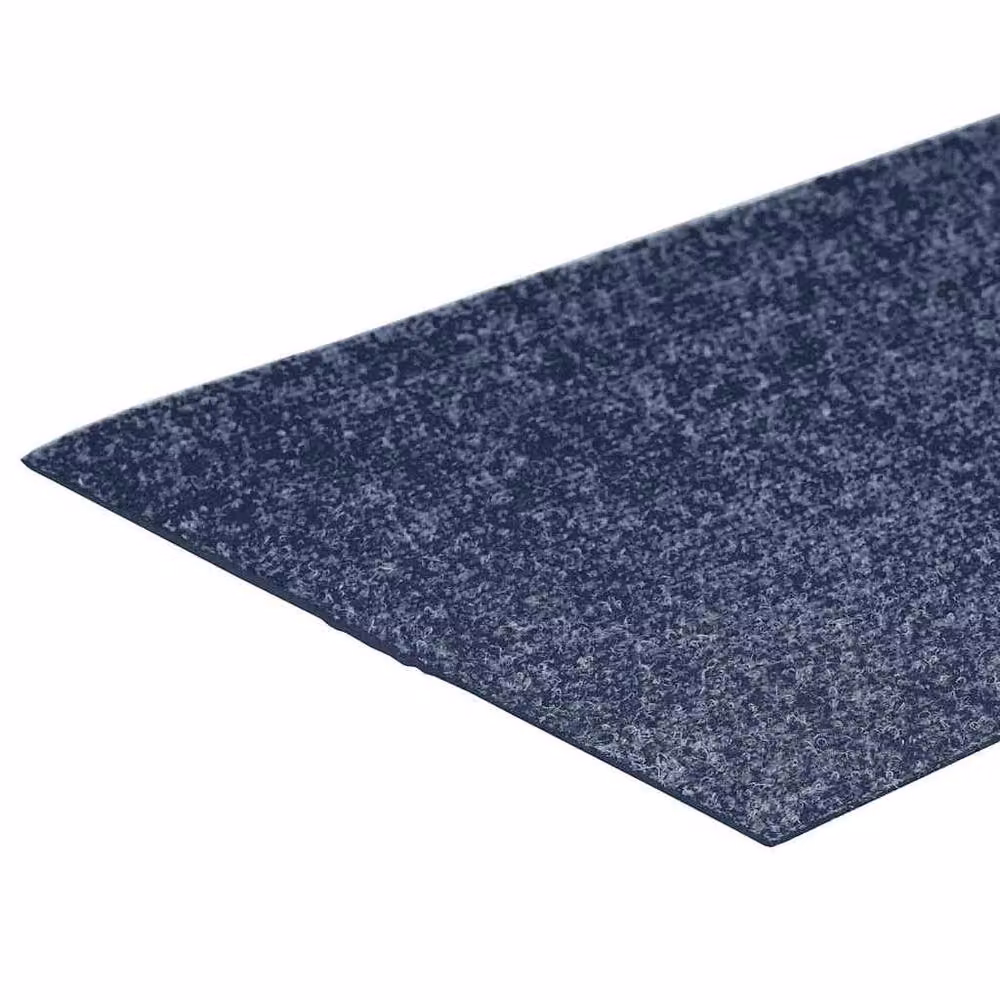 Berkfield Home Self-adhesive Rectangular Stair Mats, 15 Pack, Grey and Blue, W: 60 cm, D: 25 cm – 4