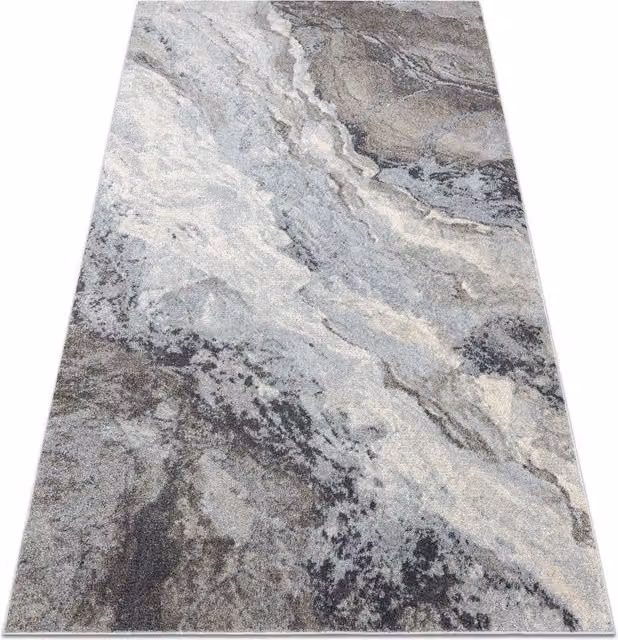RugsX Fusion Geometric Modern Rug in Grey, W: 140 cm, D: 190 cm – 1