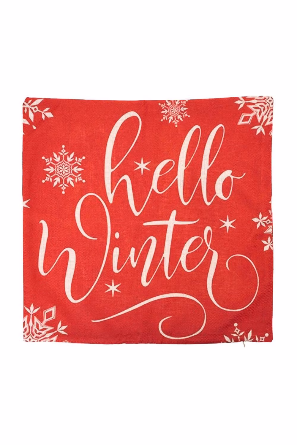 Living and Home Christmas Themed Plush Decorative Pillow Case with Festive Graphic Motifs in Red and Multicolour – 2