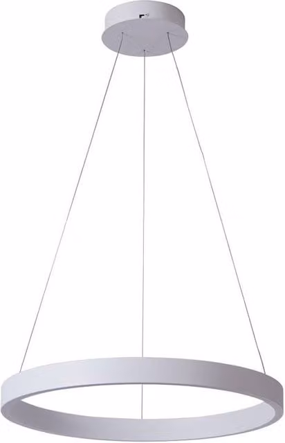 Netlighting Brasco I Dimmable LED Pendant Ceiling Light, White, 60 cm