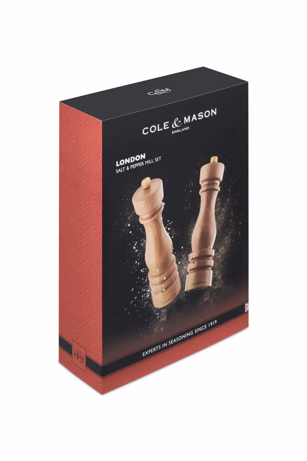 Cole & Mason London Beech Wood Salt and Pepper Mill Set in Beige, H 22 cm – 5