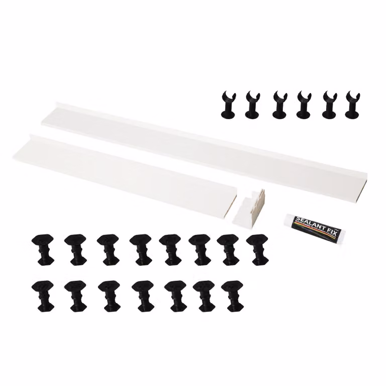 Royal Bathrooms Apex Riser Kit for Rectangular or Square Shower Enclosure Trays, White, 1100 to 1400mm