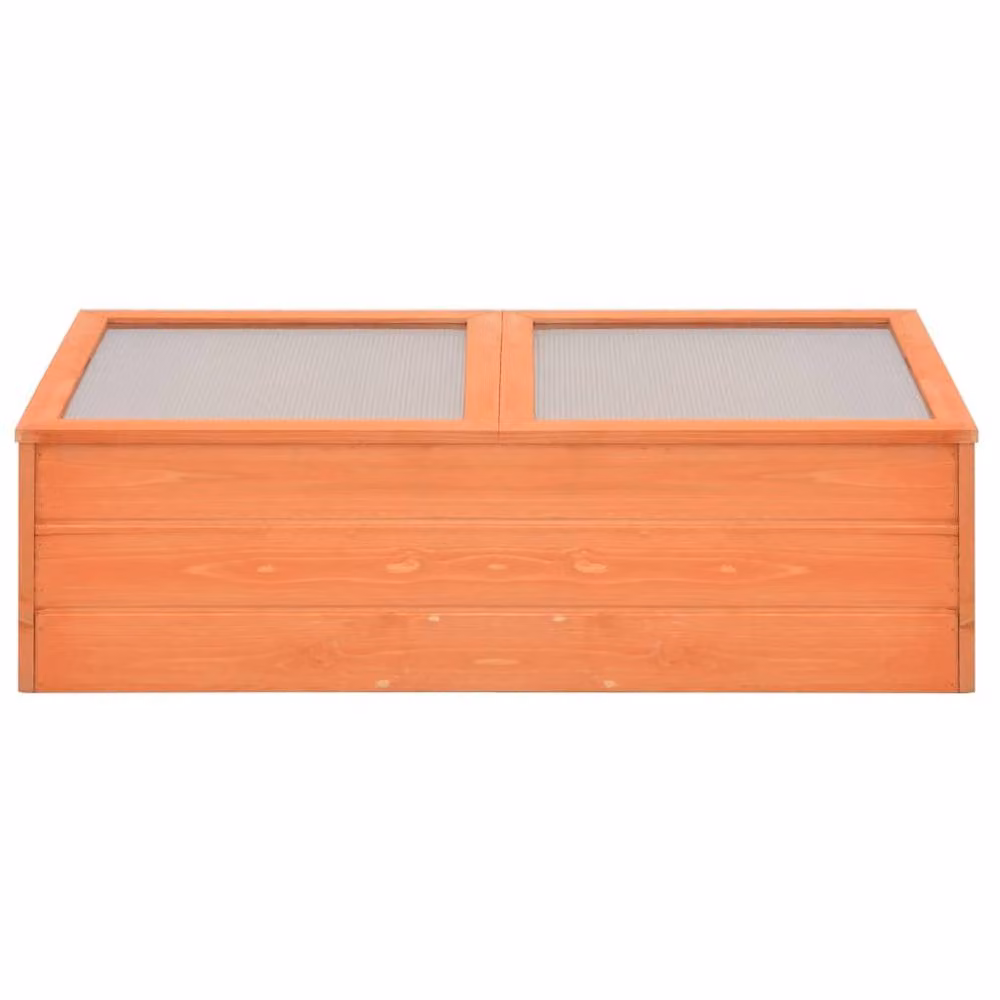 Berkfield Home Wooden Freestanding Greenhouse in Brown, W/D/H: 100 x 50 x 34 cm – 2