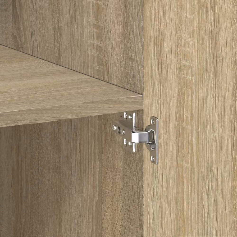 Berkfield Home Sonoma Oak Highboard in Light Brown, W/D/H: 80 x 42.5 x 185 cm – 3